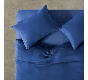 Sabana polar 2 plazas diseño liso color azul