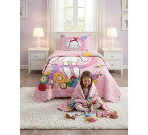 Cubrecama Quilt Verano Plaza Y Media Estampado Temática a3