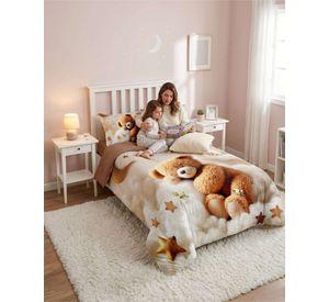 Quilt Cubrecamas Ligero Verano Efecto 5D Plaza y Media PM2