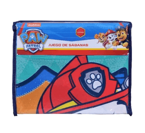 Juego sabanas infantil disney marvel 1.5 plaza color paw patrol
