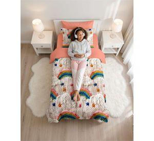 Quilt De Verano 5D Cubrecama Ligero Transpirable Plaza y Media PM13