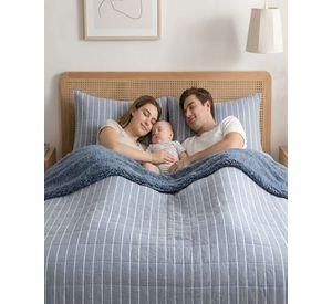 Plumon Quilt 2 Plazas Con Sherpa Palma Cationic Suave m2