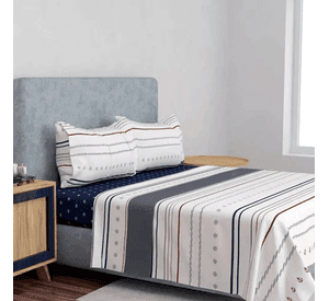 Set sabanas premium compose 1.5 plaza doral color navy