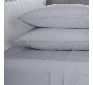 Jgo.Sábanas Polycotton King -144 hilos 4 piezas - Gris
