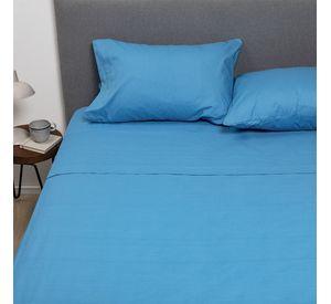 PACK 2 SABANAS ARTHOME CELESTE + NEGRO 1 PLAZA
