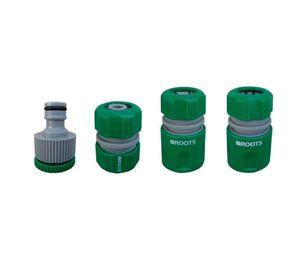 Set De Acoples Unión Conector 1/2 Y 3/4 Roots Verde