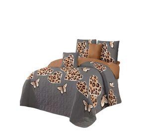 CUBRECAMA CON DISEÑOS  KING 250 X 270 CM + 2 ALMOHADAS P19