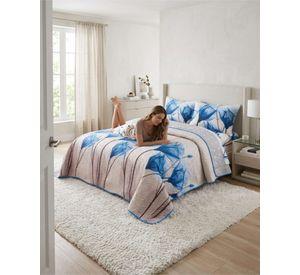 Juego De Cubrecama Quilt 2 Plazas Con Sábanas De Verano 5 Pzs m1