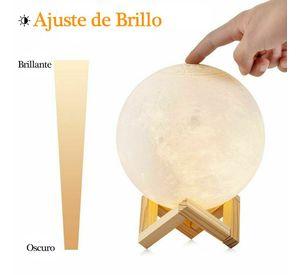 Lampara Luna 3d Led Mágica Corriente Habitación Rondon