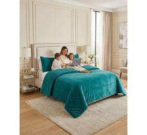 Cubrecamas Sherpa 2 Plazas Plush Ultra Suave De Lujo m13