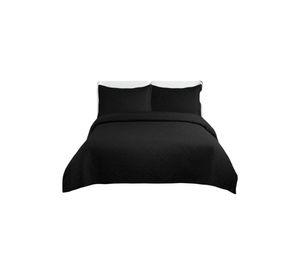 Quilt de Verano Transpirable, Ligero y Elegante king negro