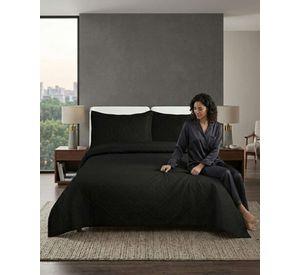 Quilt de Verano Transpirable, Ligero y Elegante king negro