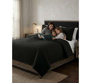 Quilt de Verano Transpirable, Ligero y Elegante king negro