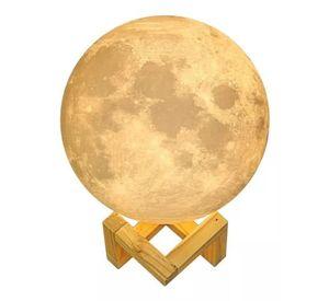 Lampara Luna Velador 3d