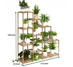 Estante De Macetas Huerto Soporte De Plantas Decorativo
