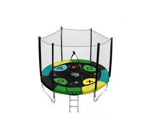Cama elástica GlowUp 2,44 m 8ft edición exclusiva multicolor