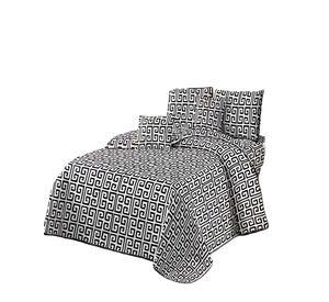 CUBRECAMA CON DISEÑOS  KING 250 X 270 CM + 2 ALMOHADAS P09