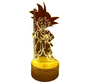 Lámpara ilusión 3D Goku Niño 7 Colores Led