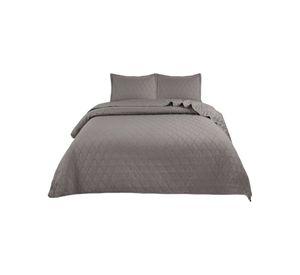 Cobertores de Verano-Primavera con Diseño de Pompon (king-super king) gris