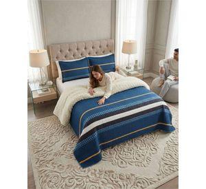 Juego De Cubrecama Sherpa Calidez Superior Con Sabanas King m3