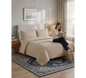 Quilt de Verano Transpirable, Ligero y Elegante king beige