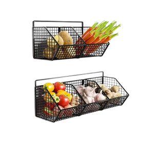 Cestas De Almacenamiento Flotante Para Verduras Frutas Pared