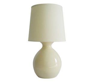 LÁMPARA SOBREMESA CERÁMICA CREMA E27 1X40W
