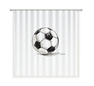 CORTINA DE BAÑO ALGODÓN PELOTA FÚTBOL
