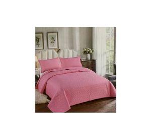 Cubrecama de Verano - 1.5 Plazas + 1 Funda Cobertor Color Rosado