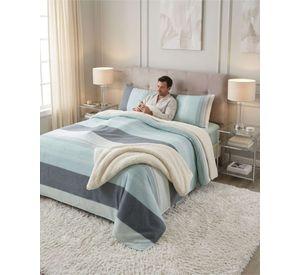 Juego De Cubrecama Sherpa Calidez Superior Con Sabanas King m5