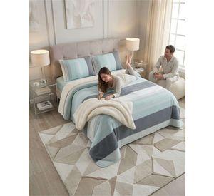 Juego De Cubrecama Sherpa Calidez Superior Con Sabanas King m5
