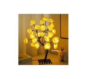 LAMPARA Ramo De 24 Rosas Led Árbol Lámpara De Mesa