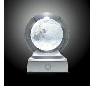 Bola de Cristal LED RGB Diseños 3D Multicolor Luna