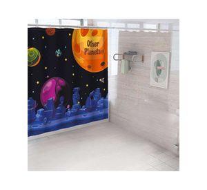 CORTINA DE BAÑO CON FORRO DE DUCHA 180 cm L36