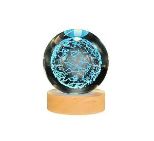 Lampara Bola De Cristal LED RGB Colores Zodiaco