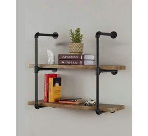 Estante Pared Diseño Industrial Almacenamiento Hogar Jhn