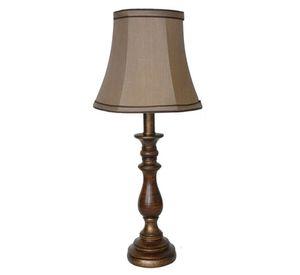 LÁMPARA SOBREMESA CLASICA CAFÉ ENVEJECIDO E27 1X60W