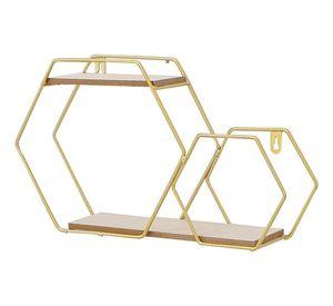 Estantería Pared Hexagonal Moderno Decorativo Hogar Jhn