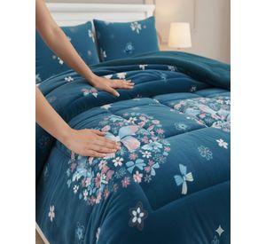 Cubrecama de invierno Plush con Chiporro azul 2 Plazas