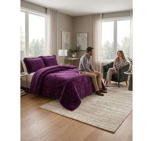 Cubrecamas Plush Con Chiporro Premium 2 Plazas m14