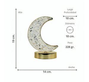 Lámpara Decorativa LED Luna Luz Blanca y Cálida