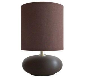 LÁMPARA SOBREMESA CERÁMICA CAFÉ E27 1X40W