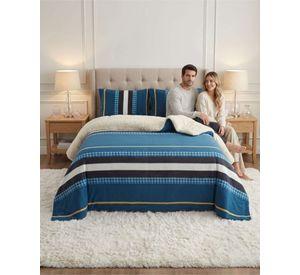Juego De Cubrecama Sherpa Calidez Superior Con Sabanas King m6