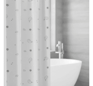 Cortina de Baño con Estampado 180cm x 180 cm