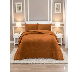 Cubrecama Premium Plush y Chiporro color blanco King