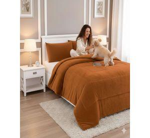 Cubrecama Premium Plush y Chiporro color blanco King