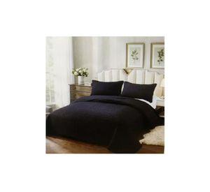 Cubrecama de Verano - 1.5 Plazas + 1 Funda Cobertor Color Negro