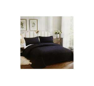 Cubrecama de Verano - 1.5 Plazas + 1 Funda Cobertor Color Negro