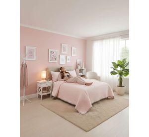 CUBRECAMAS QUILT BORDADOS 2 PLAZA EXTRA SUAVE b02