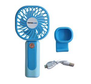 Mini Ventilador Recargable Portátil Azul Tecnolab TL669BL
